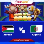 Soi kèo Jordan vs Algeria 10h00 ngày 23/6/2026 – World Cup 2026